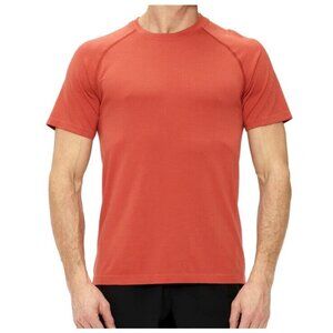 Rhone Reign Tech Short Sleeve T-Shirt Mens XXL 2XL Orange Performance EUC